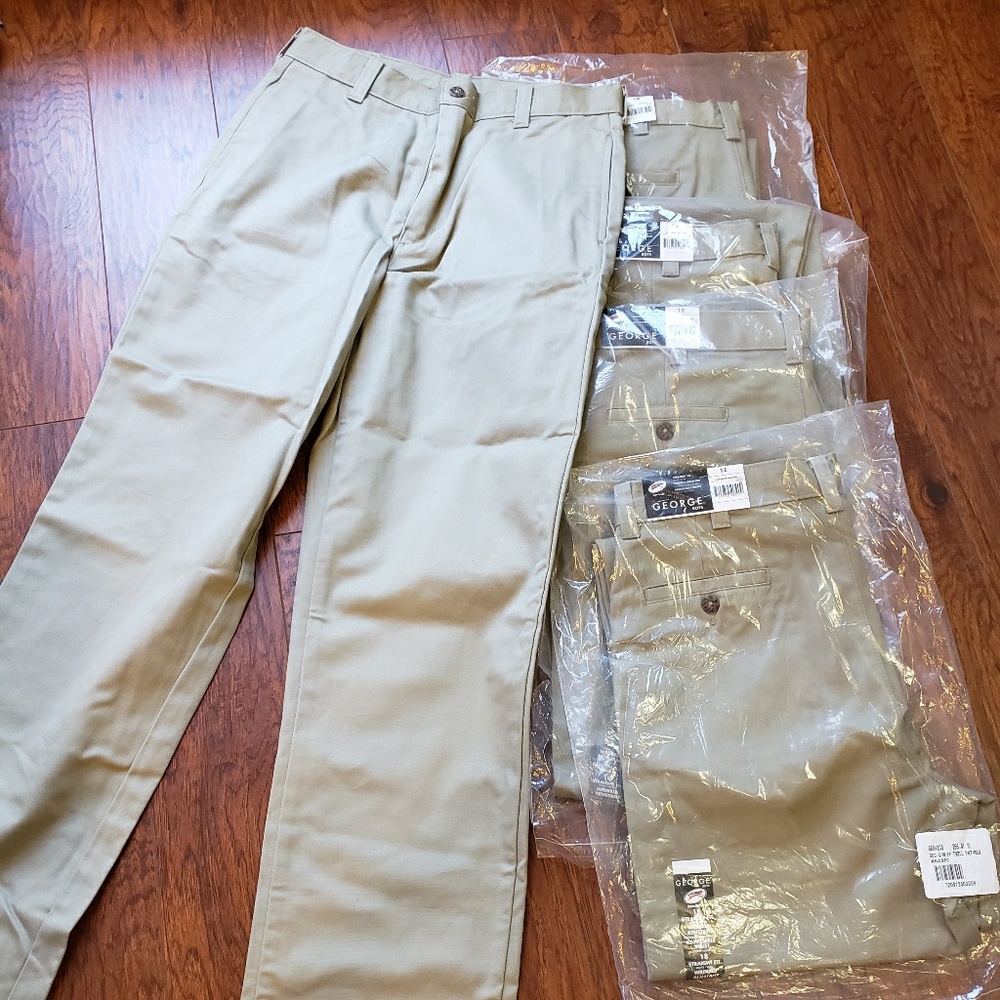 5 pairs boys khacki pants